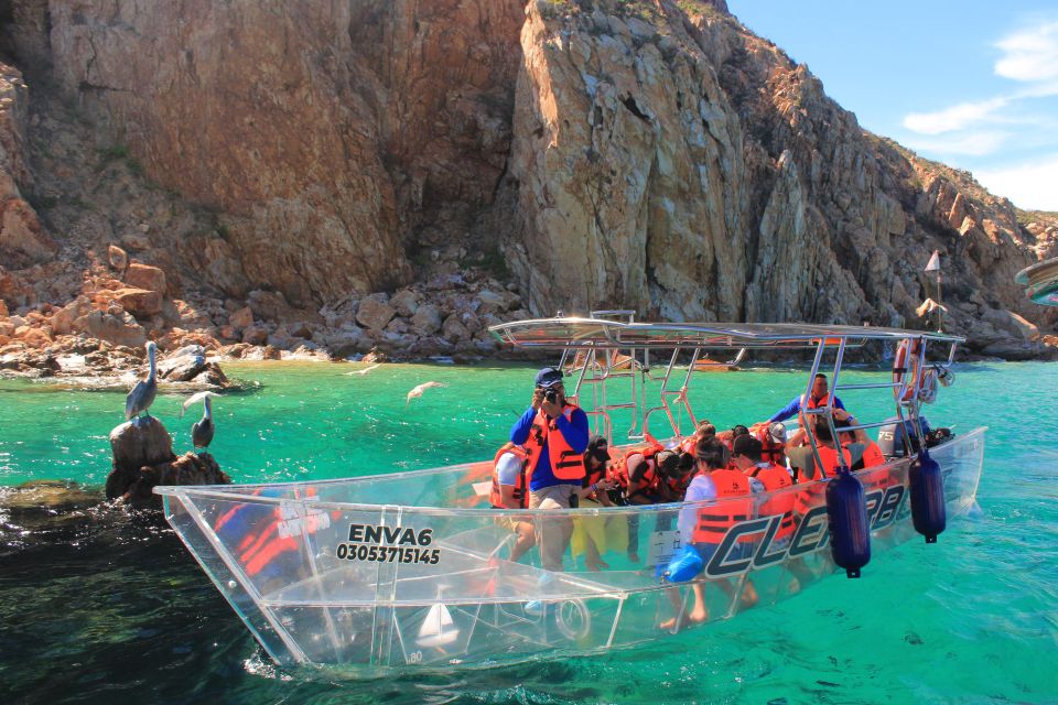 Los Cabos Arch & PelicanRock Cabo San Lucas CrystalBoat Tour - Transparent Boat Experience