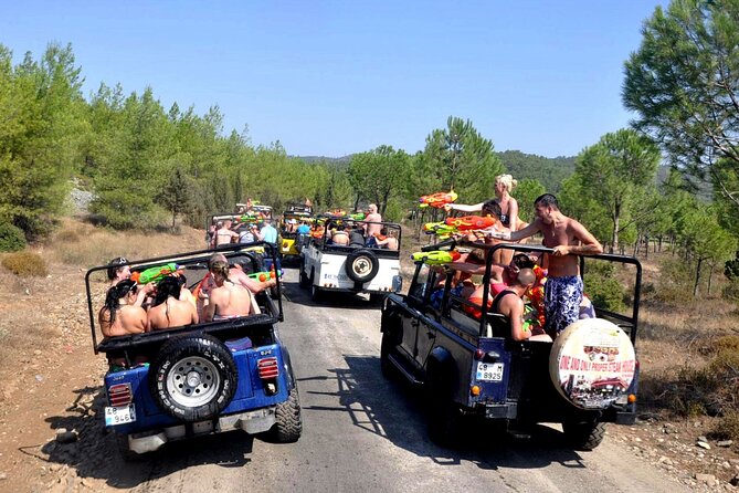 Marmaris Jeep Safari Tour With Waterfall and Water Fights - Tour Highlights