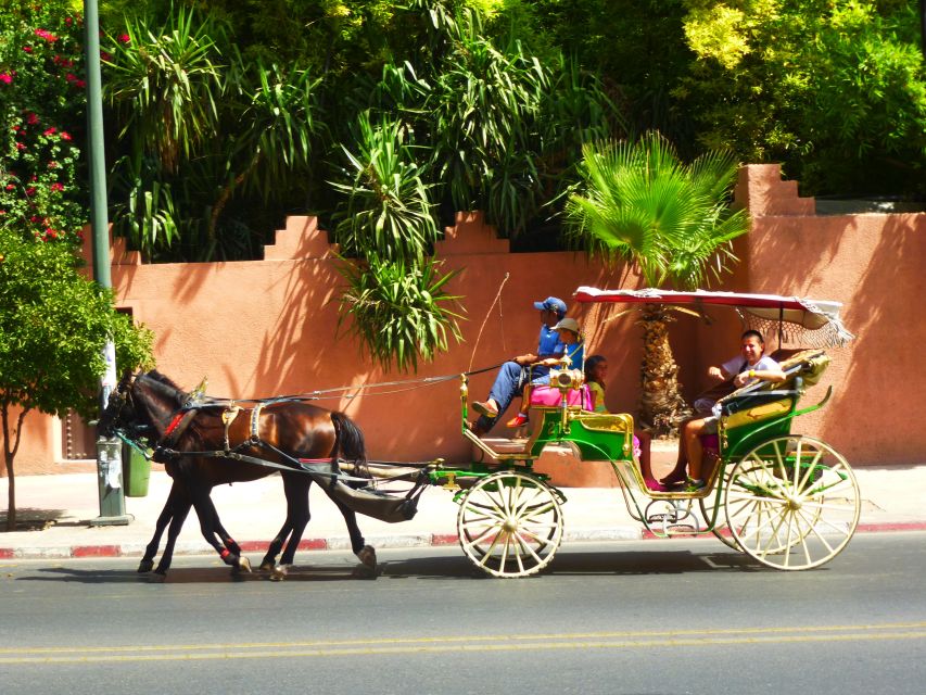 Marrakech: Majorelle & Menara Gardens Tour & Carriage Ride - Pickup Information