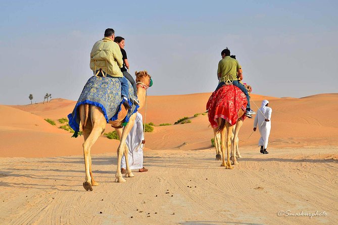 Morning Desert Safari in 4x4 Shared Vehicle - Sand Skiing and Camel Riding