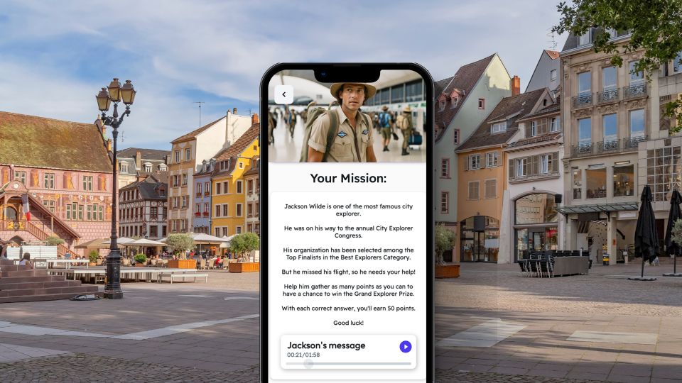 Mulhouse: City Exploration Game and Tour on Your Phone - Background