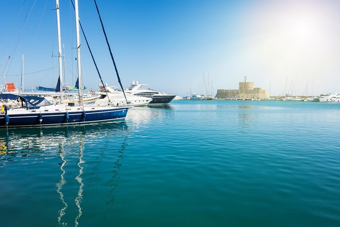 Private Catamaran Day Sailtrip From Rhodes to Tsampika Beach via Anthony Quinn - Lunch and Beverages