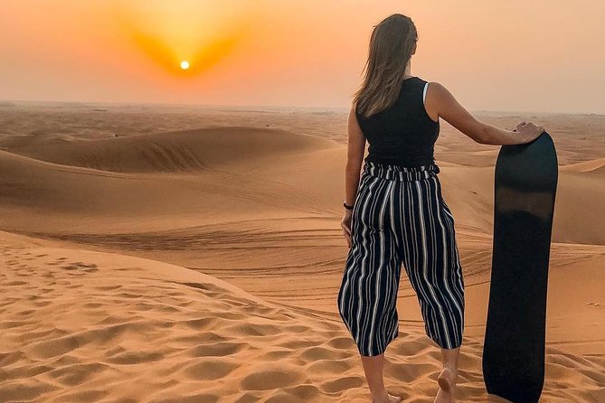 Private Evening Desert Safari With BBQ Dinner, Camel Ride and Sand Boarding - Revel in Bedouin-style Desert Camp