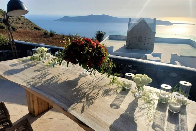 Private Romantic Sunset Dinner With Caldera Views in Santorini - Cancellation Policy and Additional Info