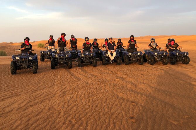 Self-Drive Quad Bike With Sand Boarding and Camel Ride in Dubai - Common questions