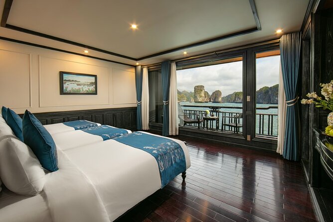 Top 1 Ha Long-Lan Ha Bay Luxury 5 Star Cruises & Balcony Cabin - Cabin Amenities and Balcony Features