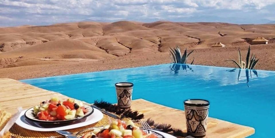 Tour to Agafay Desert With Lunch Time by the Swimming Pool - Lunch Experience