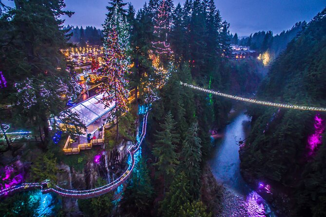 Vancouver City and Capilano Suspension Bridge Canyon Lights Tour - Bookable on Viator, Inc