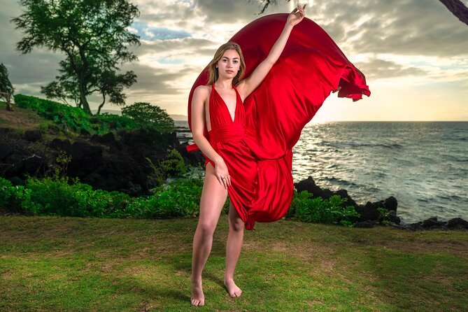Wailea Beach Private Maui Flying Dress Photoshoot Experience - Expectations and Policies