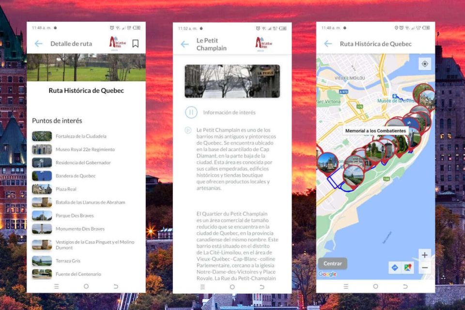 APP Self-Guided Routes Quebec With Multi-Language Audioguide - Additional Information and Benefits
