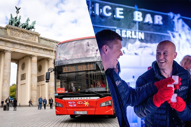 Berlin Combo: Hop-On-Hop-Off Bus and Icebar Ticket - Red Buses With Stops and Points