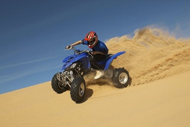 Desert Safari With Quad Bike, BBQ Dinner and Camel Ride Experience From Dubai - Sunset Quad Biking