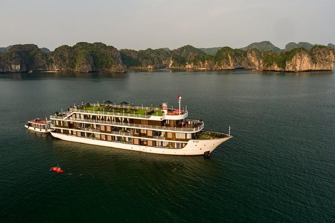 Doris Cruise 5 Star Cruise 3 Days Visiting Halong Bay Lan Ha Bay Private Balcony - Common questions