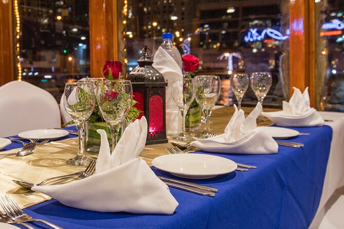Dubai Marina Royal Dinner Dhow Cruise Including Transfers - Common questions