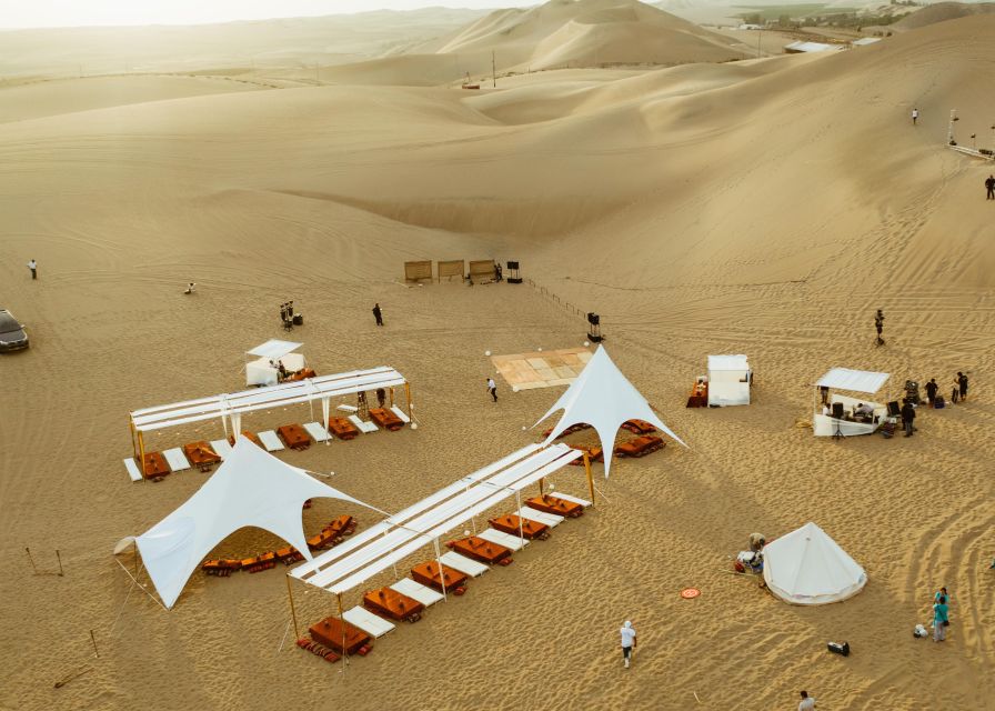 From Ica or Huacachina: Glamping in the Ica Desert 2D/1N - Logistics and Inclusions