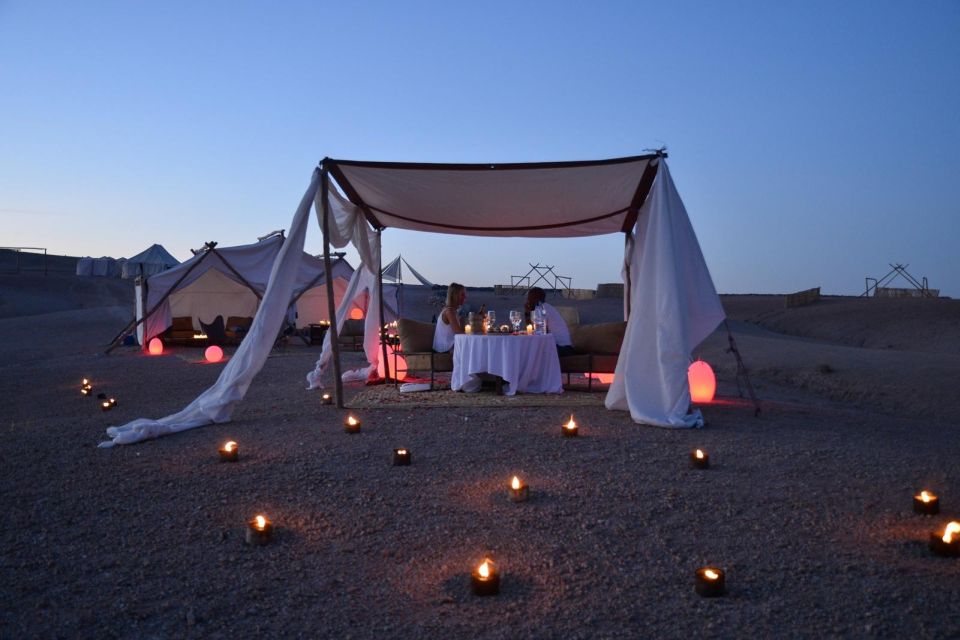 From Marrakech: Dinner in Agafay Desert With Sunset & Stars - Campfire Relaxation and Music