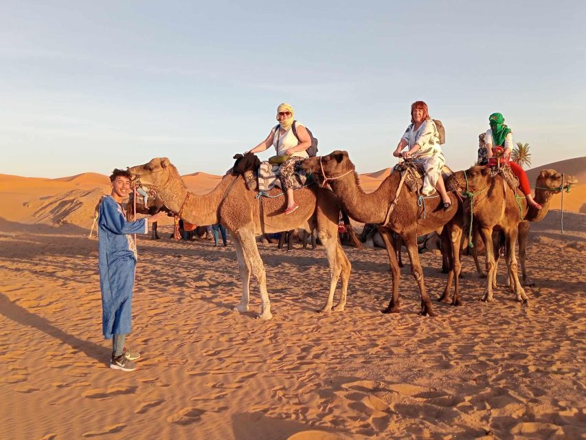 From Merzouga: Overnight Camel Trek Over Erg Chebbi Dunes - Itinerary Details