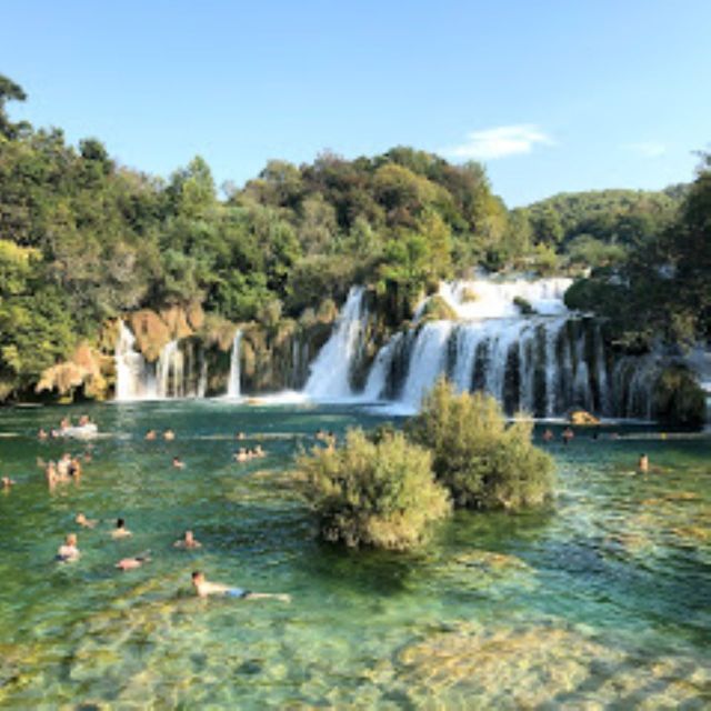 From Split & Trogir:Krka Waterfalls, PrimošTen Swimming Time - Common questions