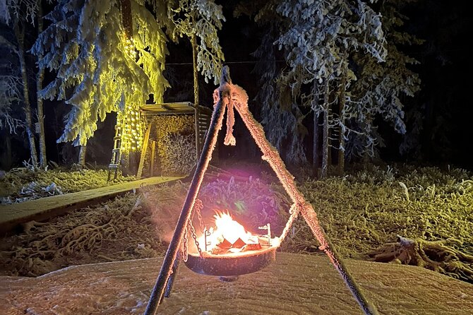 Glass Igloo Campfire Dinner Under Northern Lights - Last Words