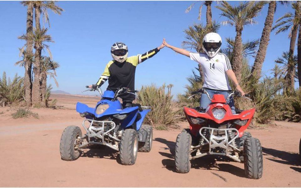 Marrakech Palmeraie :Quad Bike Tour With Tea Break - Multilingual Tour Guides