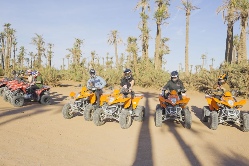 Marrakech: Quad Bike Tours to Desert and Palmeraie - Enjoy Tea and Moroccan Culture