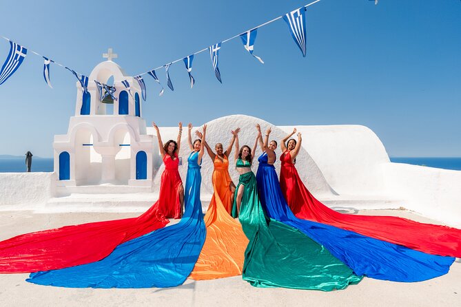 Oia Flying Dress Photoshoot Santorini - Editing and Enhancing Your Photos