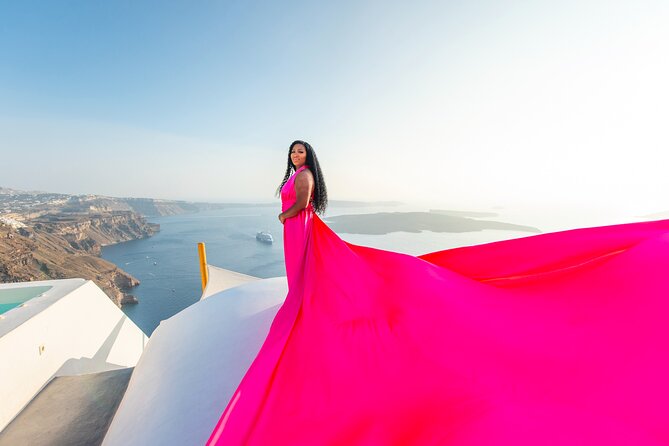 Private Professional Flying Dress Photo Shoot Santorini - Common questions