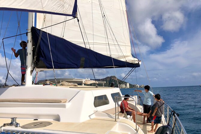 Waikiki Swim-and-Sail Catamaran Cruise  - Oahu - Marine Life Encounters