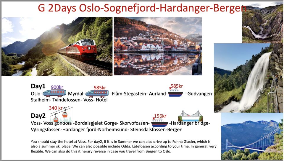 2days Tour to Hardanger and Flåm or Sognfjord Glacier Flexib - Common questions
