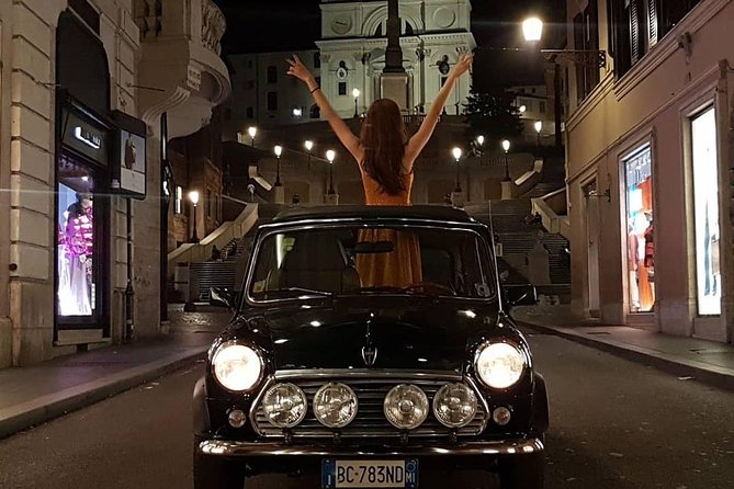 Ancient Tour of Rome by Mini Cooper Classic Cabrio With Aperitif - Common questions