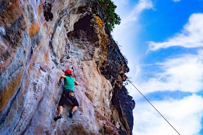 Beginners Full Day Rock Climbing and Caving Tours at Railay Beach in Krabi - Common questions