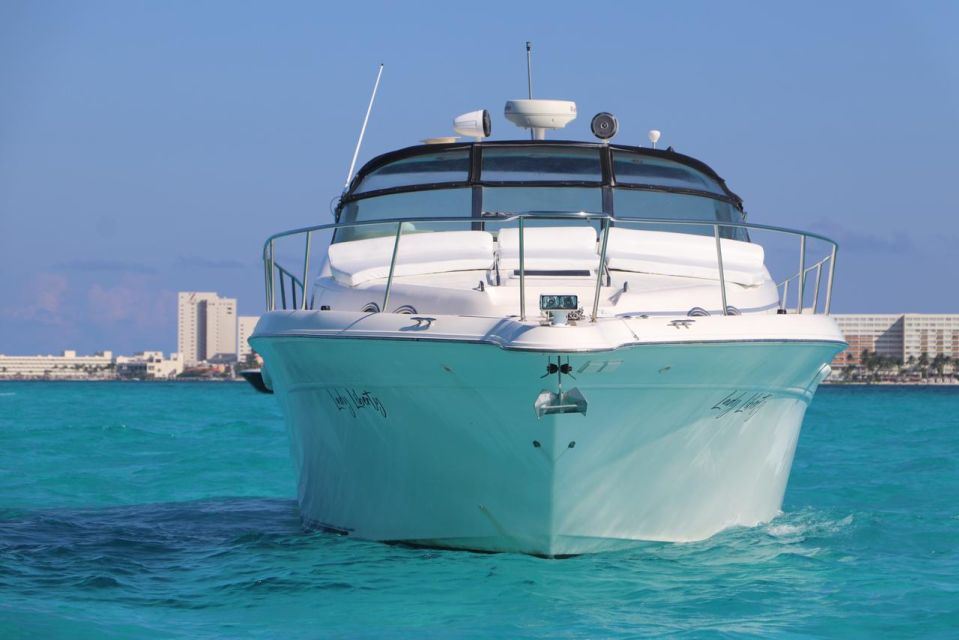 Cruising Paradise in a Luxury Yacht in Cancun - Common questions