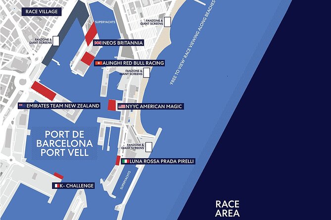 Discover & Live Americas Cup 37 & Sailing Experience Barcelona - Directions and Booking Information
