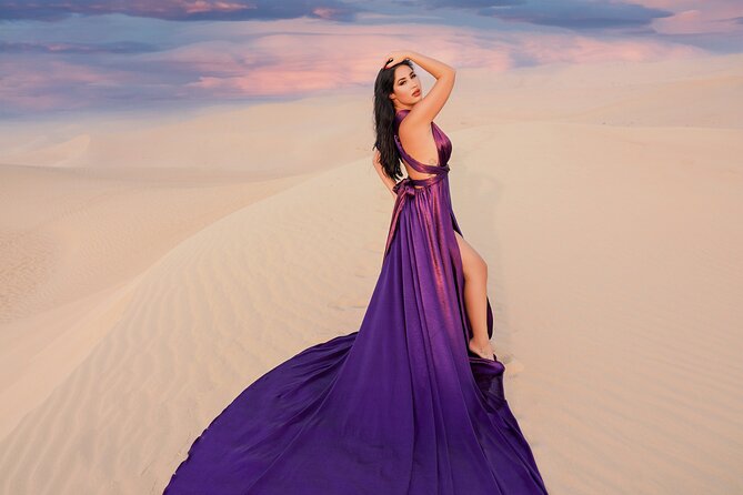 Dubai Flying Dress Photo and Video Shoot in Desert - Common questions