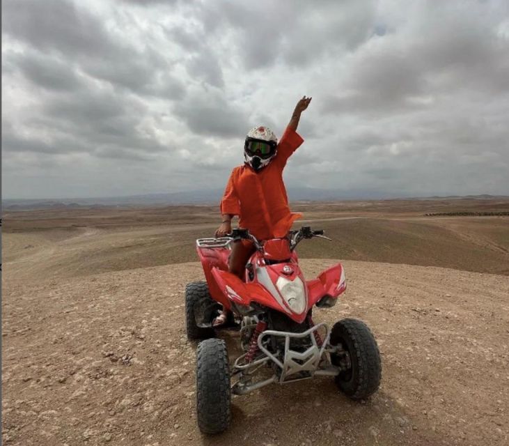 From Marrakech: Quad Biking& Pool & Lunch in Agafay Desert - Multilingual Driver Availability