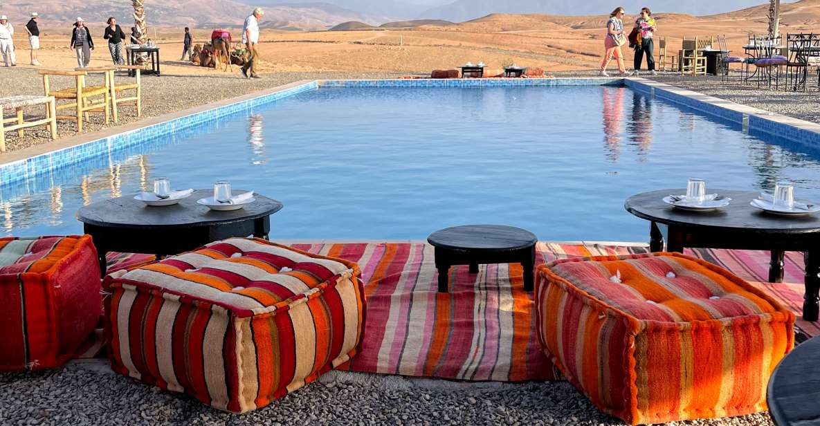 From Marrakesh: Agafay Desert Day Trip W/ Swimming and Lunch - Return Details