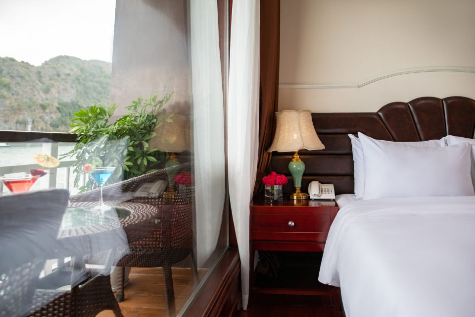 From Ninh Binh Dora Cruise Ha Long Bay: Private Balcony Room - Tuan Chau Island Itinerary