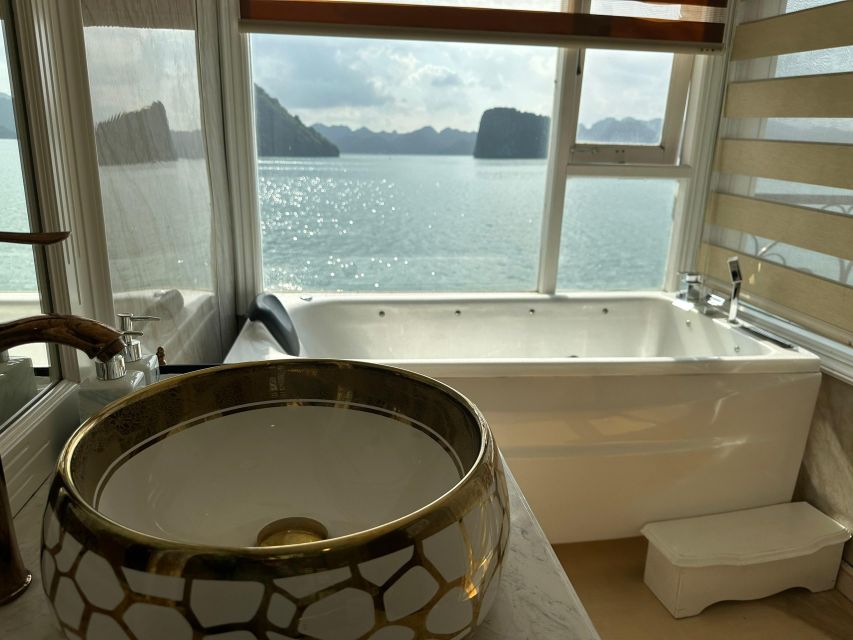 From Ninh Binh : Ha Long Bay 5 Star Cruise , Private Balcony - Aquamarine Cruise Logistics