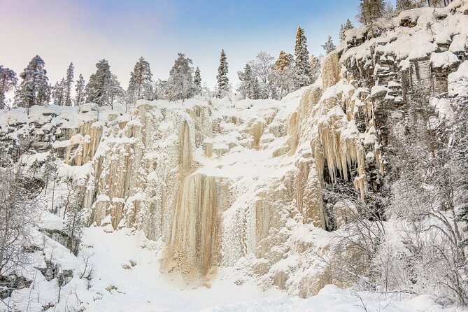Hike to Frozen Waterfalls of Korouoma Including BBQ Lunch From Rovaniemi