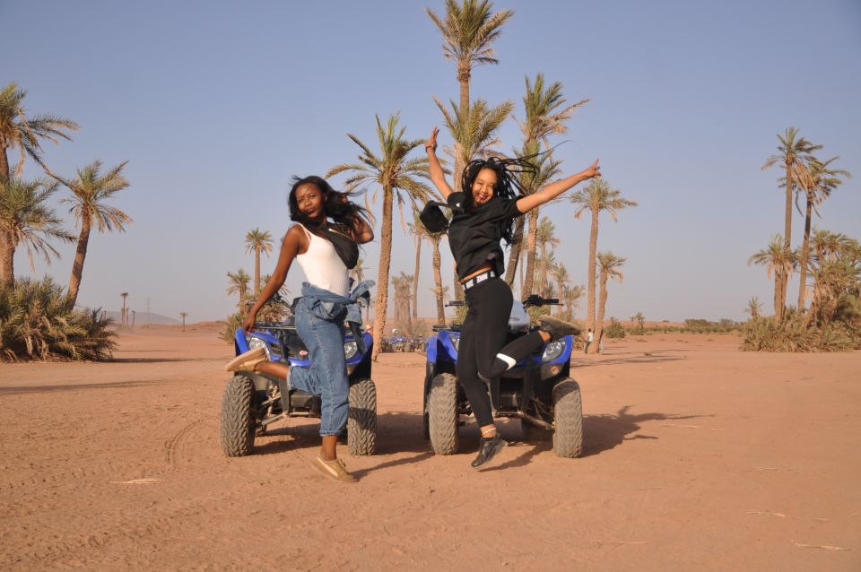 Marrakech: Desert and Palm Grove Quad Tour With Tea - Tour Inclusions