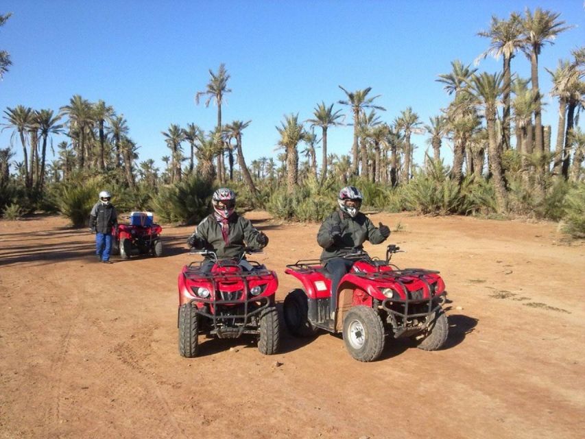 Marrakech Palmeraie : Quad Bike Experience With Tea Break - Safety Measures and Gear