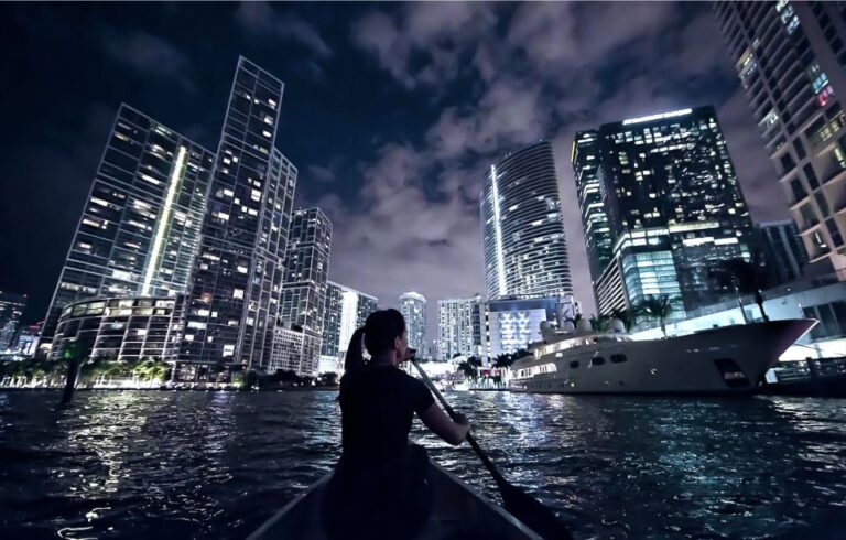Miami City Lights Night SUP or Kayak