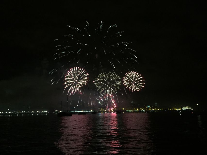 Sail Into 2025: Lisbon Fireworks From the River - Fireworks Viewing