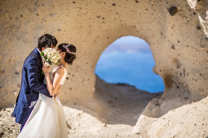 Santorini Wedding Packages - Private Wedding Venue With Volcano View