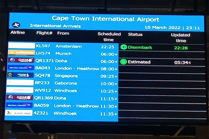 Shuttle Transport Transfer From Cape Town City Center (Cbd) to Cape Town Airport - Customer Reviews and Testimonials