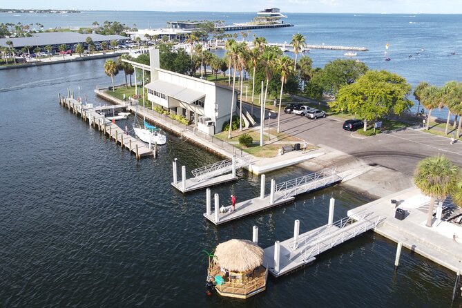 Tiki Boat - St. Pete Pier - The Only Authentic Floating Tiki Bar - Scenic Views From the Tiki Boat