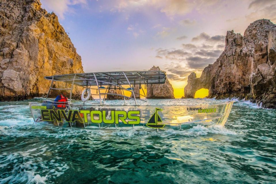 Los Cabos Arch & PelicanRock Cabo San Lucas CrystalBoat Tour - Tour Highlights