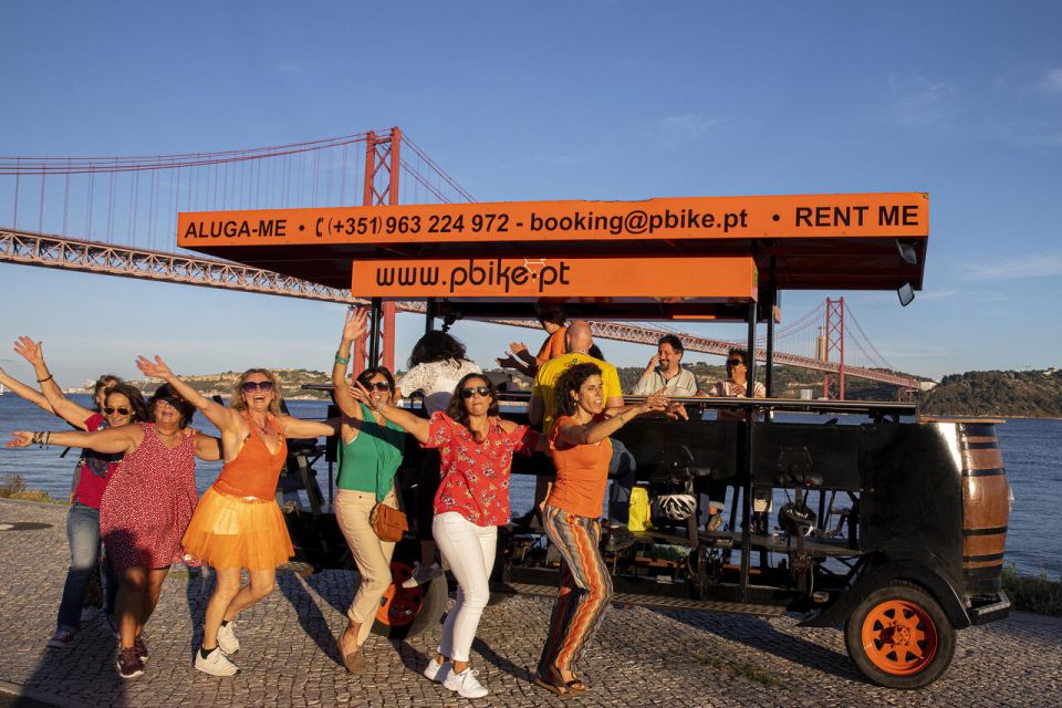 Fun Beer Bike by the Seafront in Lisbon - Common questions