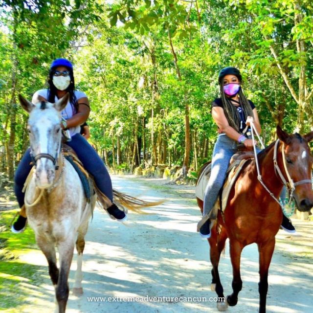 Horseback Riding & ATV Adventure With Ziplines & Cenote - Activity Highlights