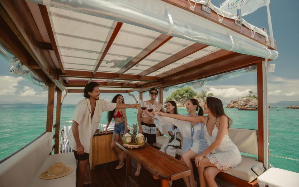 Krabi: 4-Island Sunset Tour by Grande Longtail Boat With BBQ - Sunset Boat Ride Experience